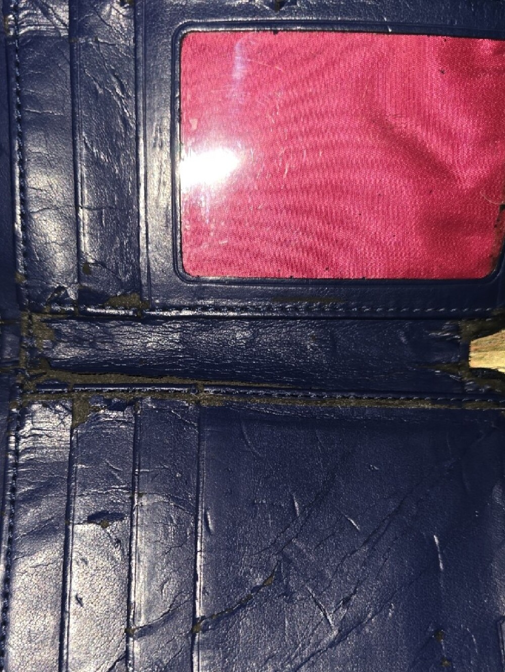 Coach 'Project' Navy Wristlet with Multicolor Script Hearts - Picture 15 of 15